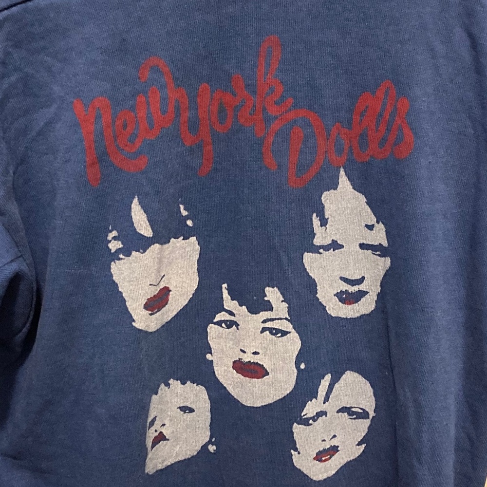 New York Dolls Sweatshirt Medium Punk Vintage